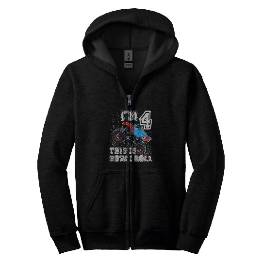 Monster Trucks 4Th Party 4 Zip Hoodies