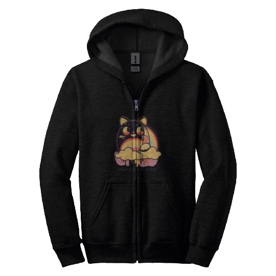 Embrace The Magic Cat Zip Hoodies