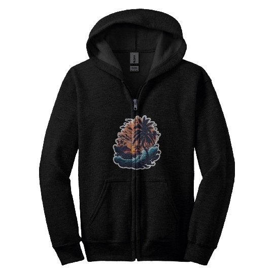 Sun, Beach and Wanderlust: Traveling Lover Zip Hoodies
