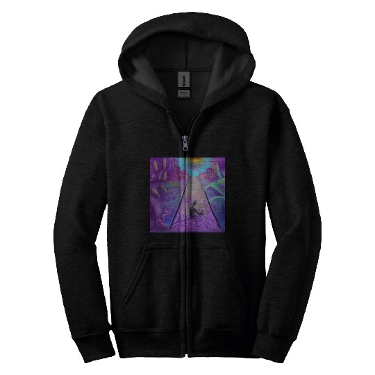 Psychedelic imagination Who am I, where am I? Zip Hoodies