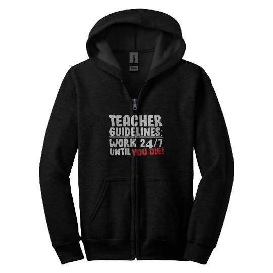 Teacher Guidelines Zip Hoodies