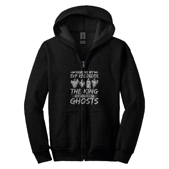 Evp Recorder King Ghost Hunting Zip Hoodies