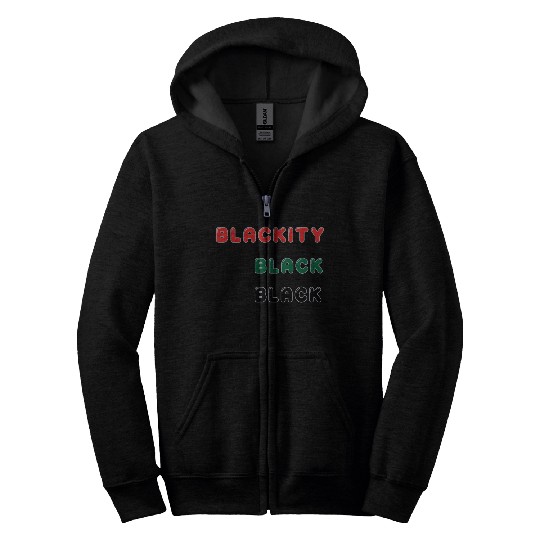 Blackity Black Black Zip Hoodies