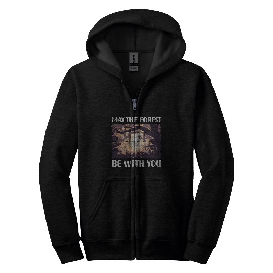 Forest Forests Wilderness Forester Zip Hoodies
