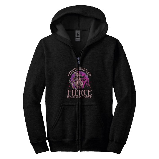 Goth Rock Satan Girl Woman Festivals Death Metal Zip Hoodies