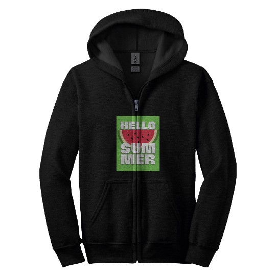 WATERMELON | HELLO SUMMER Zip Hoodies