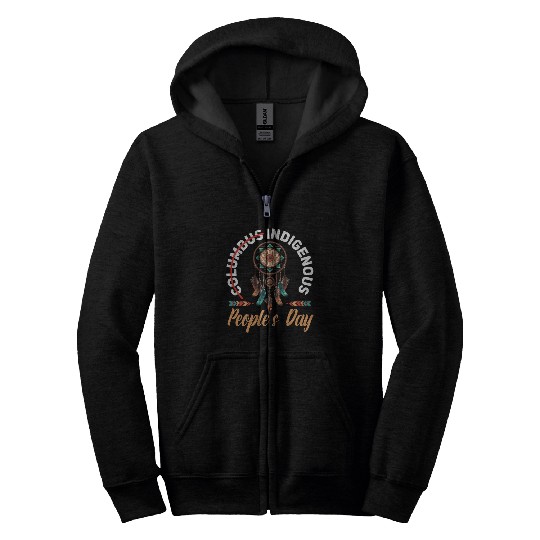 Aboriginal Indians Indigenous Native American Day Zip Hoodies