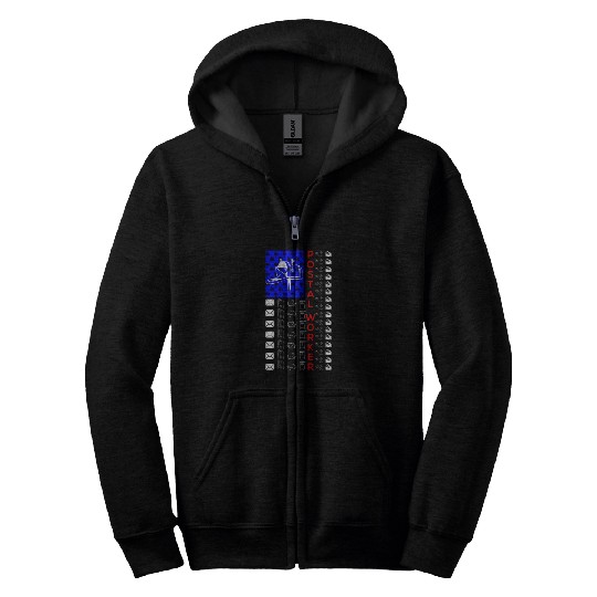 Usa Theme Postal Worker Mail Carrier Zip Hoodies