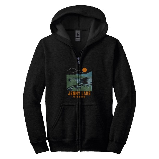 Jenny Lake Wyoming Zip Hoodies