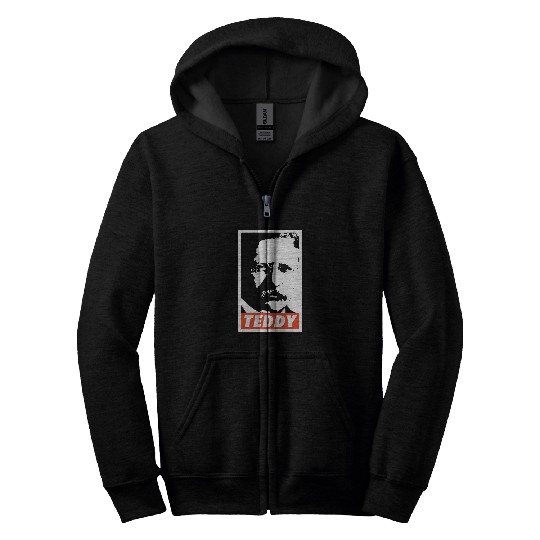 Teddy Roosevelt Zip Hoodies