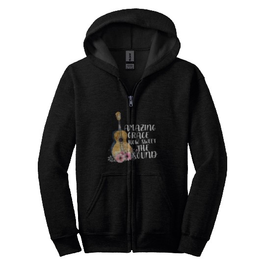 Amazing Grace How Sweet The Sound Zip Hoodies