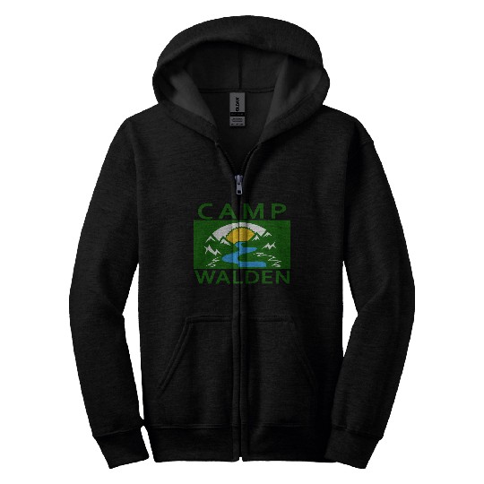 Camp Walden An Adventure A Summer Camp Zip Hoodies