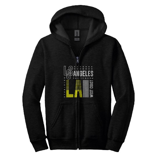 Los Angeles LA West Coast Zip Hoodies