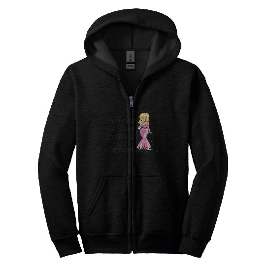 Dolly Parton fan; coffee drinker; caffeine Zip Hoodies