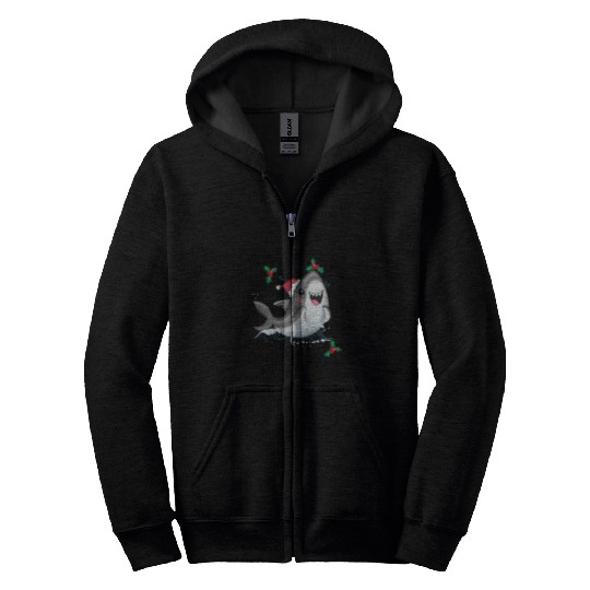 Great White Christmas Zip Hoodies