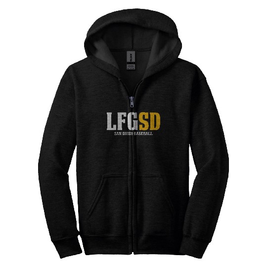 LFGSD San Diego Baseball Zip Hoodies