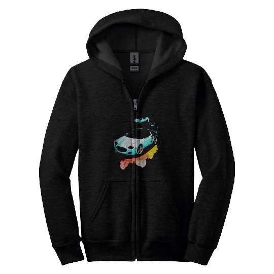 Running car Zip Hoodies