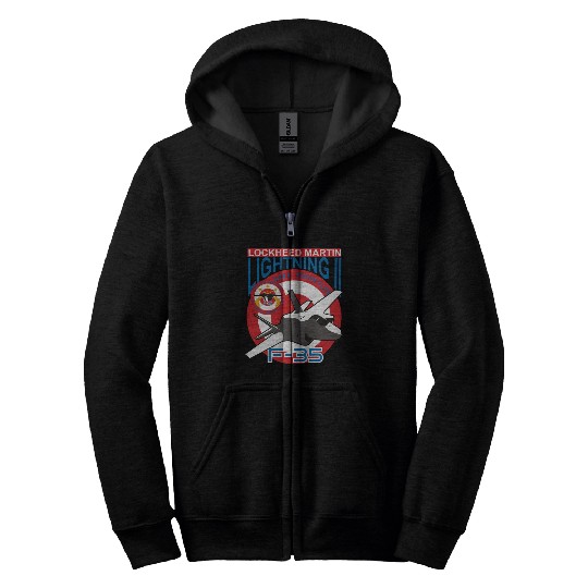 Lockheed Martin F 35 Zip Hoodies