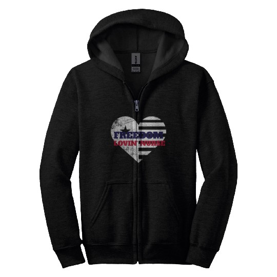 Freedom Lovin' Nurse Zip Hoodies