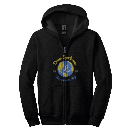 World Down Syndrome Awareness Day Zip Hoodies