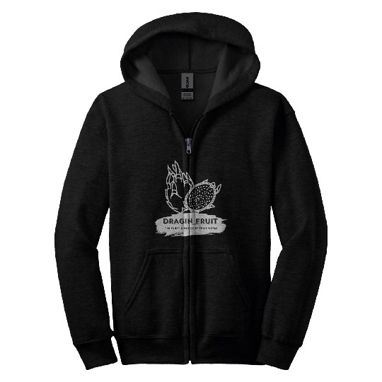 Dragon Fruit The Funny Sidekick Of Fruit World Zip Hoodies