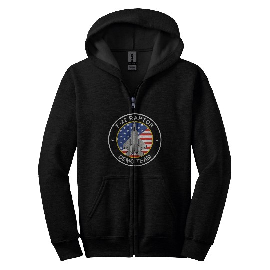 F 22 RaptorDemo Team Zip Hoodies