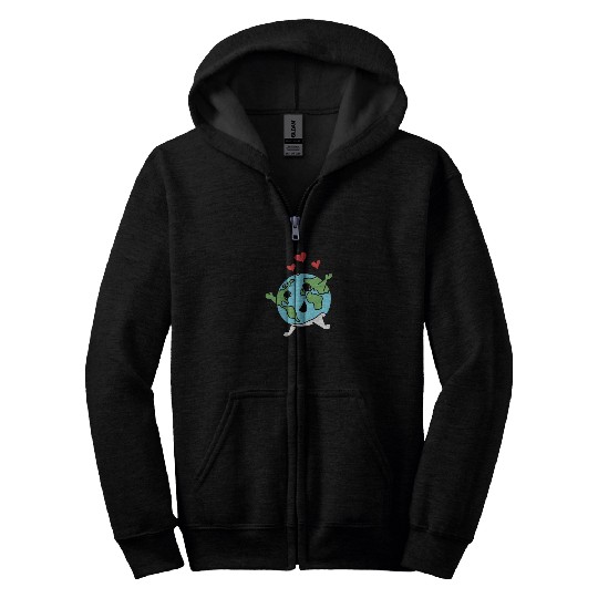 Love The Earth Save The Planet Zip Hoodies
