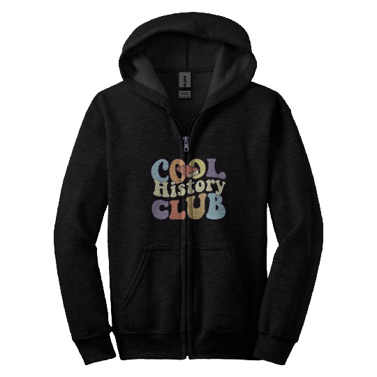 Cool History Club History Buff BA History Major Zip Hoodies