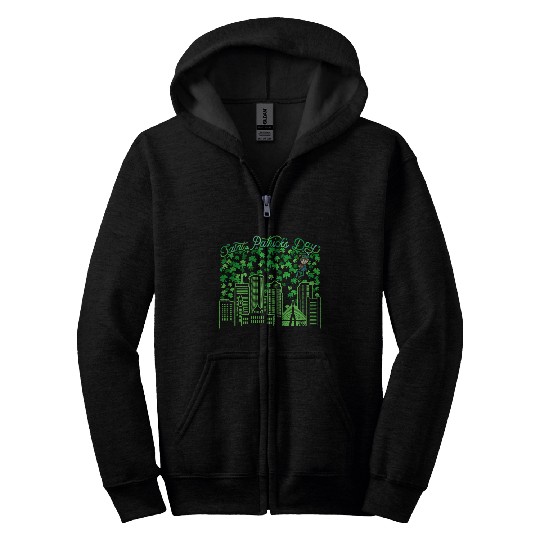 Saint Patrick's Day Boston Massachusetts Zip Hoodies