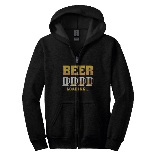 Beer loading Zip Hoodies