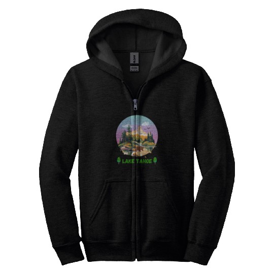 Lake Tahoe California Zip Hoodies