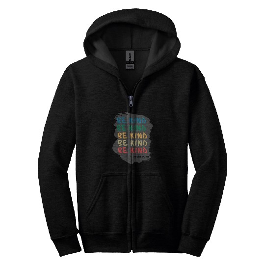 Kindness in Action Embrace the Challenges Zip Hoodies