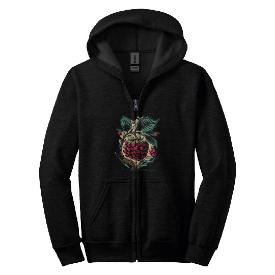 Raspberry Zip Hoodies