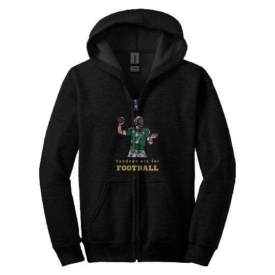 Sundays Are For Football - Sunday Football Zip Hoodies