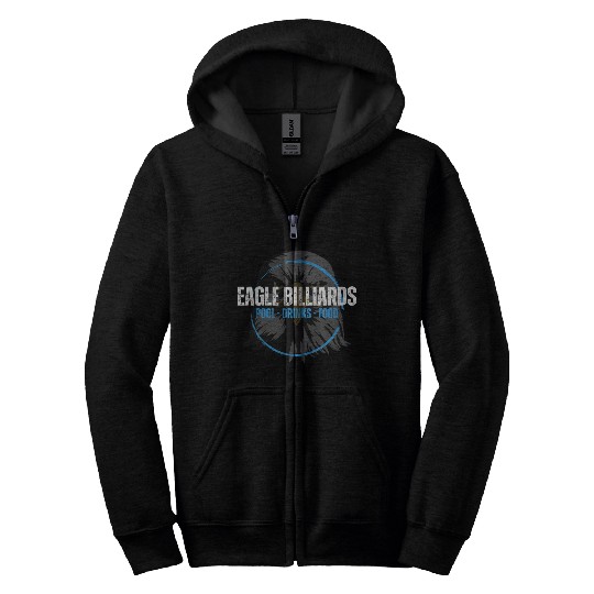 Eagle Billiards Branded Clothing Zip Hoodies