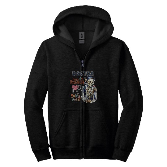 "Spooky Medical Greetings" Zip Hoodies
