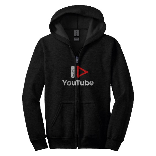 I love YouTube Zip Hoodies