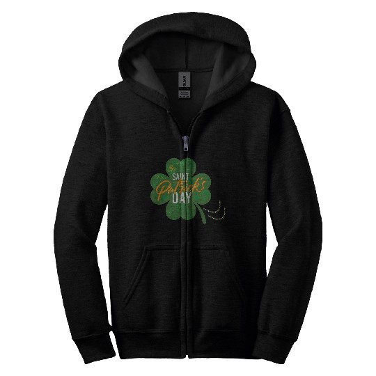 Irish Shamrock Zip Hoodies