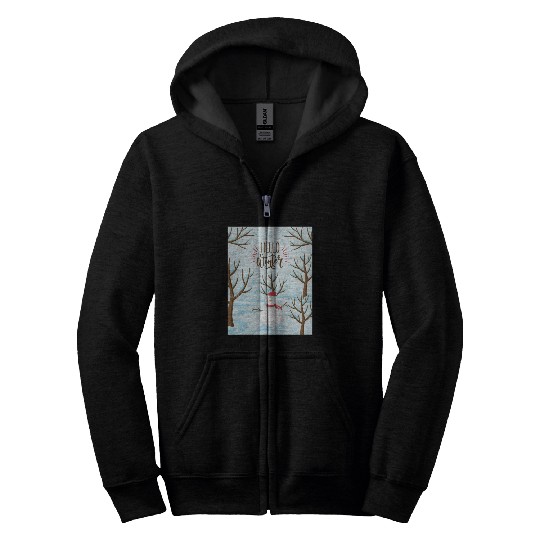 Hello Winter Wonderland Zip Hoodies