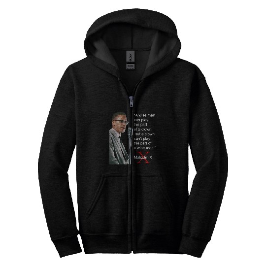 Malcolm X Zip Hoodies