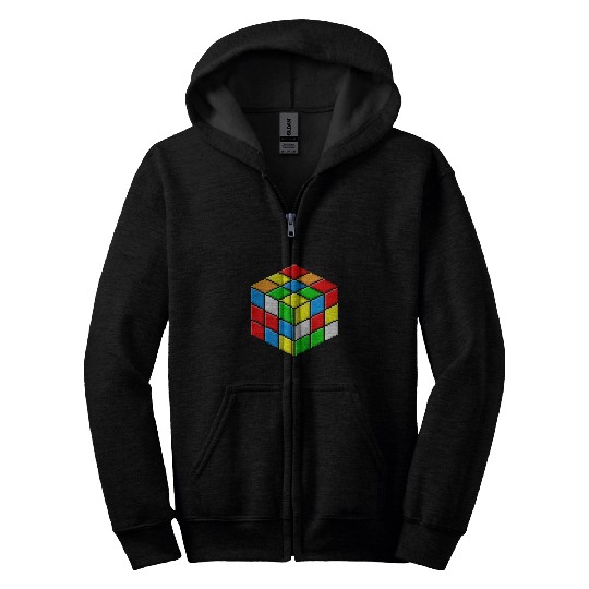 rubiks cube Zip Hoodies