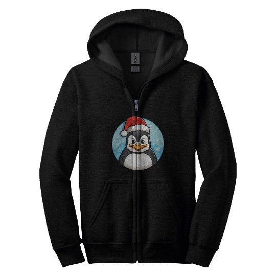 Penguin Christmas Zip Hoodies
