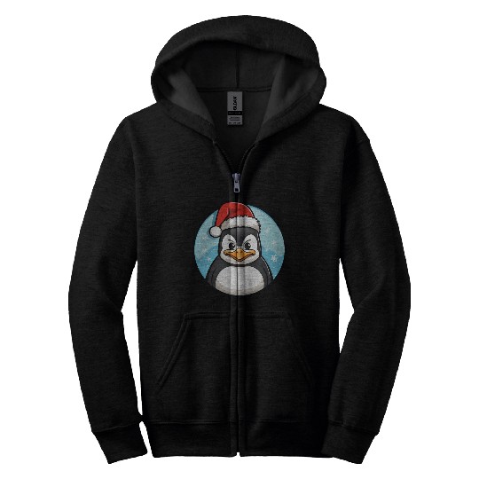 Penguin Christmas Zip Hoodies