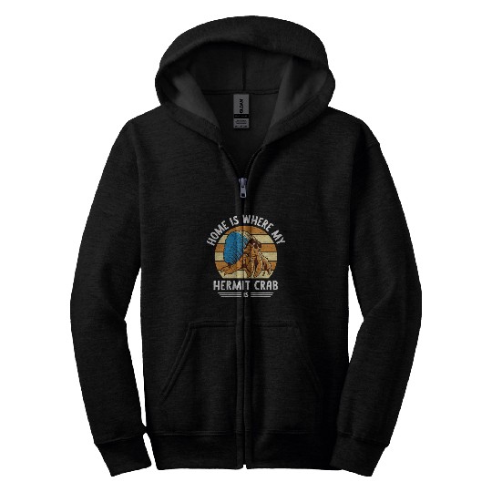 Sea Creature Seafood Shells Hermit Crab Lover Zip Hoodies