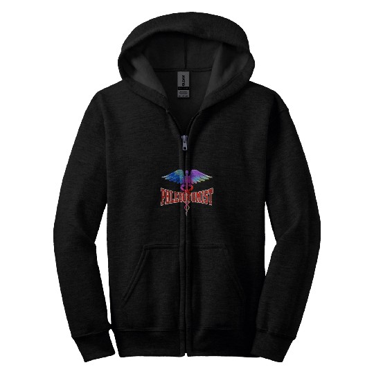 Phlebotomist Medical Caduceus Zip Hoodies