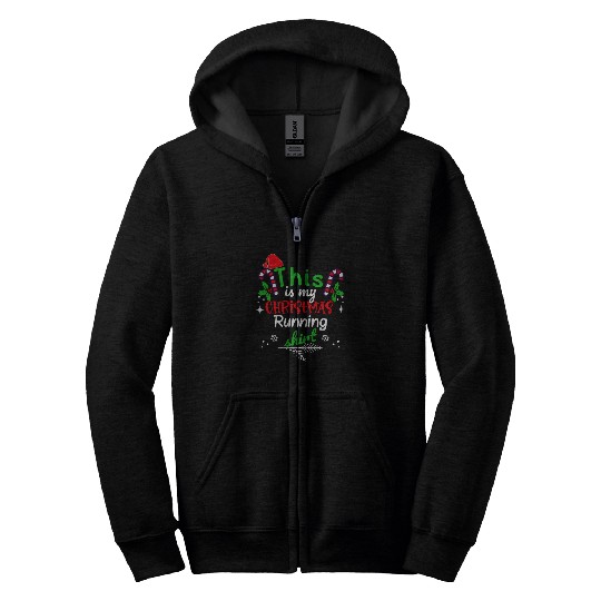 This is my Christmas Running Zip Hoodies