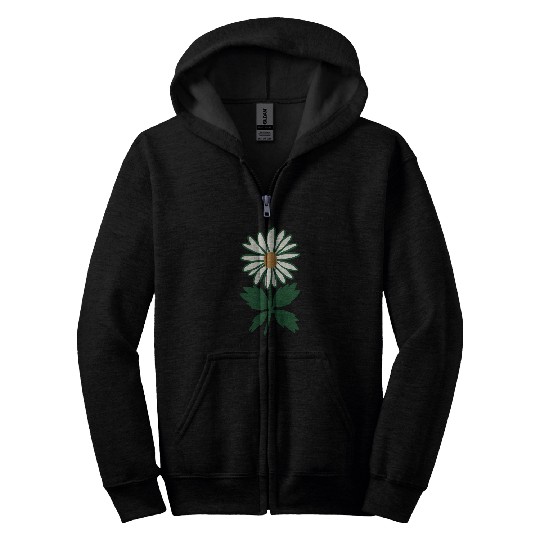 Daisy Vector 3 Colors Zip Hoodies