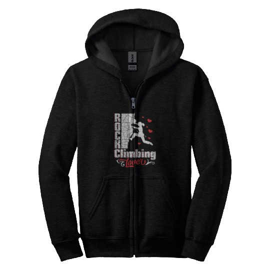 Rock Climbing Lover Zip Hoodies