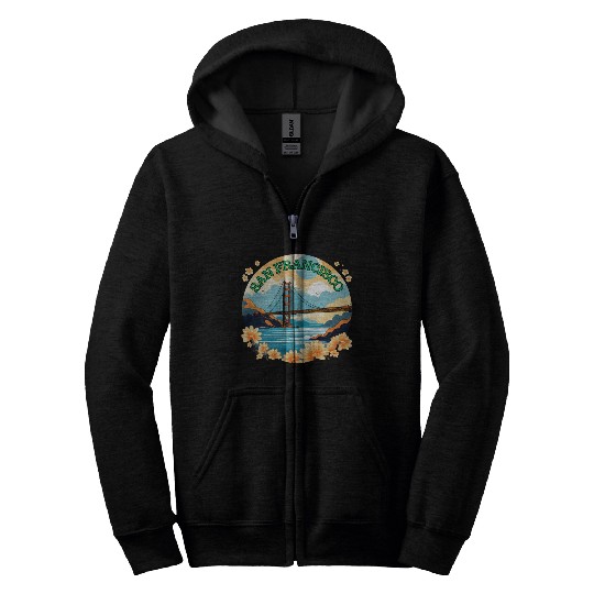 Golden Gate Bridge - San Francisco Zip Hoodies