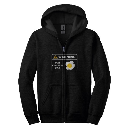 Fried Egg Lover Funny Foodie Zip Hoodies